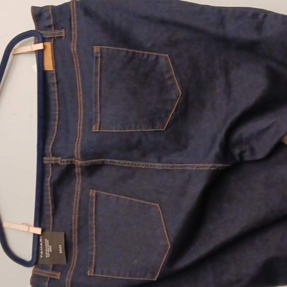 Tahari Kelly size 24W women's mid-rise skinny night sky wash dark blue j… - Picture 6 of 17